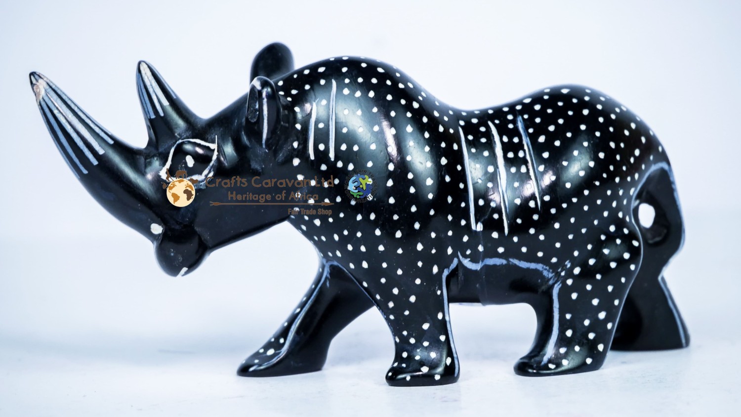 Walking Rhino Sculpture