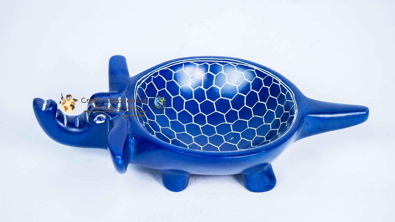 Blue Miniature Elephant Bowl